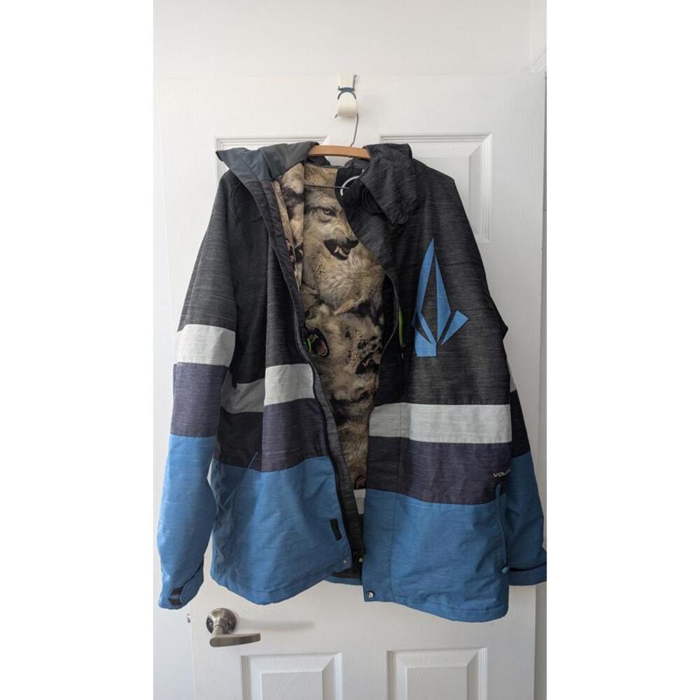 Vest Volcom Snowboard Jacket XL Let It Storm Coat Wolf